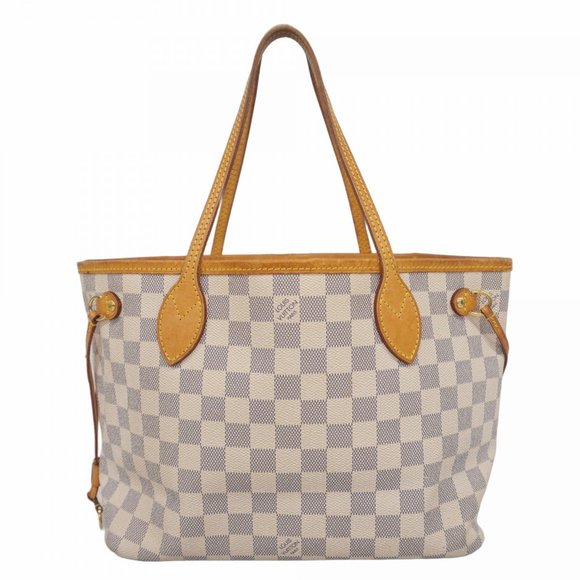 Louis Vuitton Damier Azur Neverfull PM Tote Bag N51110 White Women's - Picture 1 of 16